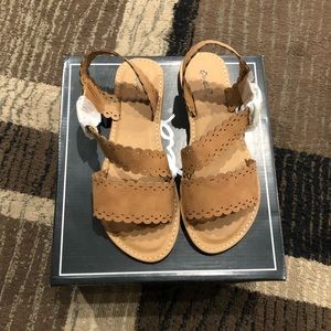 Brand new in the box Qupid buckle sandal